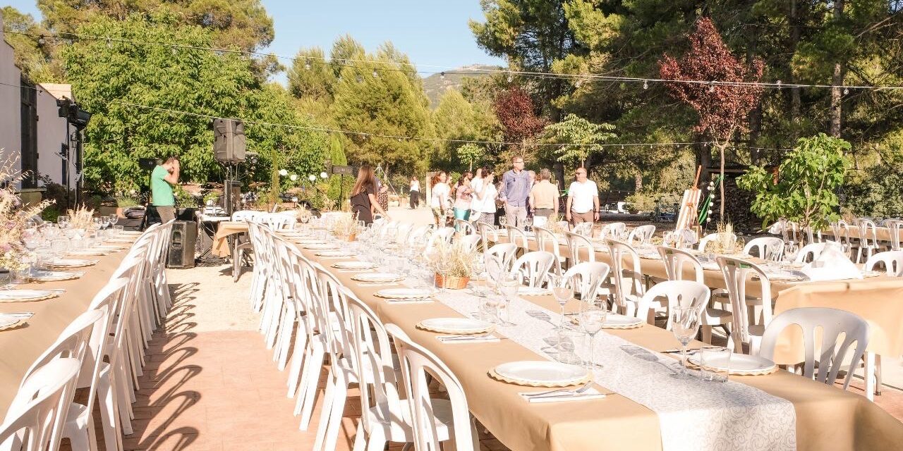 casa rural para eventos cerca de Valencia - mesas decoradas