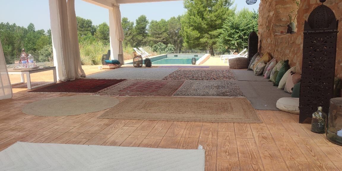 casa rural para eventos cerca de Valencia - esterillas