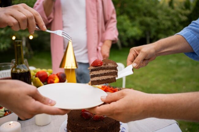 masía para cumpleaños cerca de Valencia-tarta